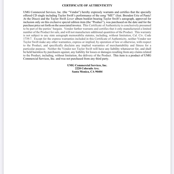 Taylor Swift signed Lover booklet with ME! cd - Picture 11 of 13